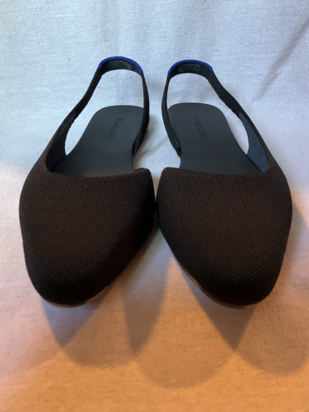 NWB Women’s Rothy’s The Almond Slingback, Black, Sz 10 - Picture 4 of 11
